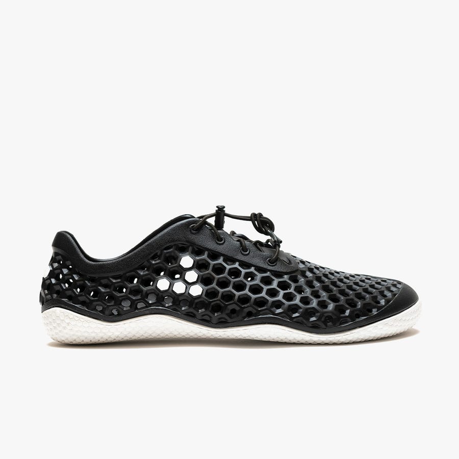 Black Men\'s Vivobarefoot Ultra III Bloom Running Shoes | Philippines 0013DFMN